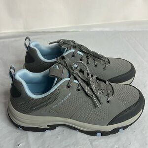 Skechers Trego Water Repellent Washable Trail Sneakers Gray New In Box